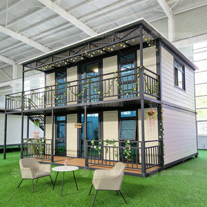 Maison conteneur extensible à deux étages, étanche, résistante au vent, structure en acier durable pour villa, appartement, <span class=keywords><strong>location</strong></span> et usage commercial - Product Image 3