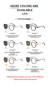Gafas de Sol Partagas al por Mayor, Diseño de Moda, Logotipo Personalizado, <span class=keywords><strong>Doble</strong></span> Puente, Fotocromáticas, Anti Luz Azul, UV400, para Hombre - Product Image 6
