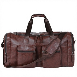 Bolsa de Viaje de Gran Capacidad, Estilo Vintage, de PU/Cuero Genuino, con Cierre de Cremallera, para Viajes de Negocios y Vacaciones, Unisex, OEM, ODM - Product Image 2