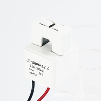 Transformador de Corriente Boxin KH06AL Ultrapequeño de Plástico con Orificio Interno de 5.5mm, Tipo Abierto, Bobina Plana Multicapa