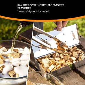 Boîte de fumoir pour four BBQ extérieur pour copeaux de bois/Boîte fumée pour <span class=keywords><strong>barbecue</strong></span> en acier inoxydable - Product Image 5