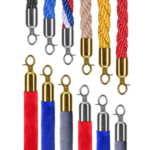 Bán buôn Vàng bài dây thừng stanchions vương miện Top Brass VIP kiểm soát đám đông tổ chức sự kiện hàng đợi cực rào cản thảm đỏ cực cho giao thông - Product Image 6
