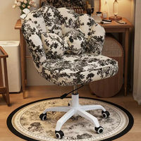 Chaise de bureau pivotante moderne de designer pour la maison, chaise de bureau pour hôtel, chaise de coiffeuse et de maquillage, chaise de salle à manger