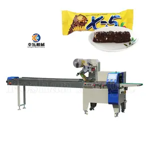 Biscuit Manufacturers Shashi Hookah Mouth Tip Energy Bar Packaging Candy Pillow Packing Machine With Box