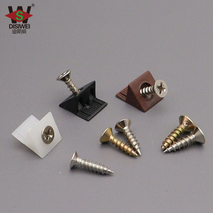 Disiwei <b>Cabinet</b> Back Panel Bracket 45 Degree Plastic <b>Corner</b> Support Furniture Hardware Black White Brown - Product Image 2