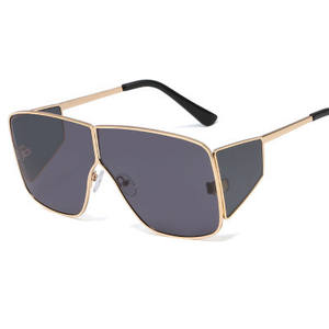 Lunettes de soleil surdimensionnées pour femmes, nouvelle mode 2020, haute qualité, une seule pièce - Product Image 2