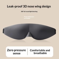 Masque de sommeil 3D personnalisé en gros, sans pression, anti-bavures de maquillage, occultant la lumière