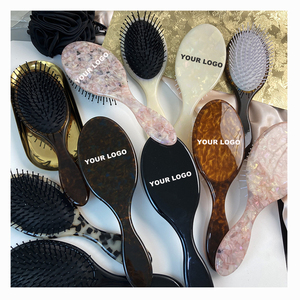 2025 brosse à <span class=keywords><strong>cheveux</strong></span> en acétate de cellulose faite à la main sur mesure anti-enchevêtrement brosse à <span class=keywords><strong>cheveux</strong></span> démêlante originale coquille tortue <span class=keywords><strong>cheveux</strong></span> <span class=keywords><strong>bouclés</strong></span> - Product Image 1