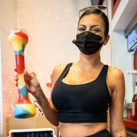Vente en gros de gobelets en plastique classiques à long col de 32 oz/1 L, bouteille d'eau jetable, récipient pour daiquiri pour les événements de bar et de fête
