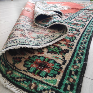 Tapis classiques en laine turque Design unique de style persan pour bureau à domicile Décor d'espace de prière antidérapant et lavable - Product Image 2