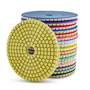 Grit50-6000 <strong>Hook</strong> <strong>and</strong> <strong>Loop</strong> Backing Polishing Pad Flexible Dry Pad Diamond Polishing Pad for Grinding Stone - Product Image 1