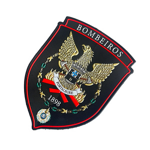 Embossage 3D personnalisé en gros, logo TPU avec <span class=keywords><strong>velcro</strong></span> au dos - Product Image 5