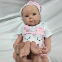 Poupée Reborn réaliste en silicone de 40 cm (16 pouces) corps entier, bébé fille nouveau-né réaliste, sculpture Bettie Premie pour artiste et collectionneur de poupées