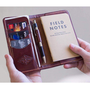 Elegante Estilo Vintage de lujo pasaporte cubierta titular de la tarjeta RFID bloqueo hecho a mano Premium cuero genuino 4 pulgadas tamaño personalizable - Product Image 4