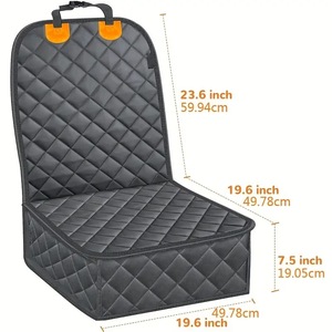 600D Oxford Dogs Carrier Protecteur de housse de <span class=keywords><strong>siège</strong></span> unique pour animaux de compagnie étanche et sale pour sièges <span class=keywords><strong>avant</strong></span> - Product Image 4
