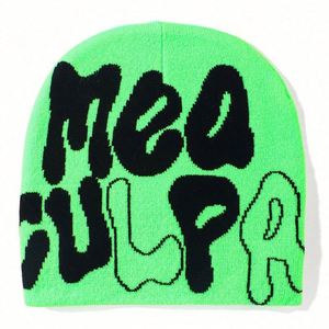 Bonnet en acrylique tricoté en gros avec logo, style hip-hop, jacquard personnalisé sur toute la surface, design unisexe, bonnet d'hiver jacquard - Product Image 5