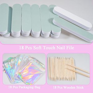 Disposable Durable Manicure Kit Individually Package Mini Nail Buffer Nail <b>File</b> Plastic Stick Press Nail Tool <b>Box</b> Salon - Product Image 3