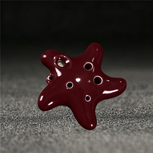 Ocarina en céramique colorée en forme d'étoile de mer à 6 trous pour débutants et enfants - Product Image 4
