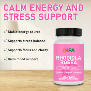 Capsules de Rhodiola Rosea de haute qualité avec extrait végétal de 500 mg, favorisent l'équilibre de l'humeur, capsules alimentaires 100 % naturelles - Product Image 4
