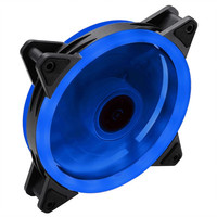 Ventilateur de refroidissement PC silencieux Speedy 120mm RGB LED à roulement fluide 20dBA 45CFM 1200RPM 3W avec double connecteur pour boîtier d'ordinateur