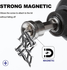 Punta de Destornillador Magnética PH2 de 25 mm de Longitud, Mango de Acero de Grado Industrial con Autolimitación para Paneles de Yeso y Pladur - Product Image 4