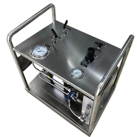 USUN-sistema de bomba de presión hidráulica, modelo: WS-AT64, 300-500 Bar, personalizado, accionada por aire