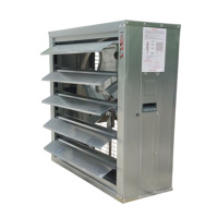 Ventilateur d'extraction électrique en tôle galvanisée 90x90x35cm avec moteur en cuivre pour l'industrie, les fermes avicoles, les usines, les serres