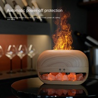 Nouvel Arrivage Diffuseur d'aromathérapie Flamme de Mine de Sel avec Humidificateur Ambilight 7 Couleurs Vente Directe Usine
