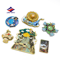 Aimant de réfrigérateur en métal personnalisé Longzhiyu 20Y, collection de souvenirs, différents pays, monument touristique