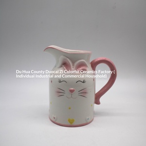 Creative <strong>Easter</strong> Cute Rabbit Cartoon Ceramic Hand-Painted Radish Children's Breakfast <strong>Mug</strong> - Product Image 3