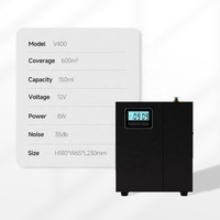 Diffuseur d'arômes pour système HVAC d'hôtel, machine à nébulisation d'huiles essentielles, diffuseur de parfum, appareils électroménagers portables pour extérieur, garage, métal, 150 ml