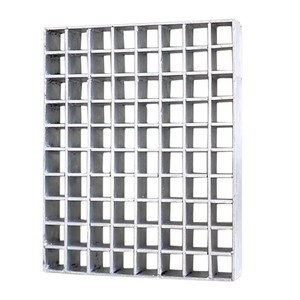 Plateforme en structure d'acier galvanisé, grille en acier soudée sous pression, plaque de couverture pour caniveau d'évacuation des eaux usées - Product Image 1