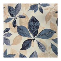 Tissu de rembourrage en velours à imprimé de fleurs et de chaîne