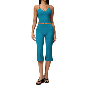 2026 Women's Creamy-Feel Sweat-Wicking Slim Yoga Set Nylon Spandex Sports Wear
