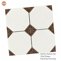 Carreaux de sol marocains faits à la main, motif artistique, 200x200, cuisine, salle de bain, antidérapants, carreaux en porcelaine émaillée mate