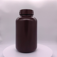 Bouteille en plastique HDPE à large ouverture de 3 L avec bouchon à vis pour produits chimiques