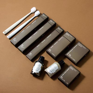 <span class=keywords><strong>Kit</strong></span> de toilette d'hôtel de luxe biodégradable en paille de blé personnalisé, ensemble d'articles de toilette jetables pour hôtel 5 étoiles, certifié écologique personnalisé - Product Image 1