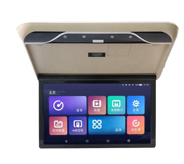Customized Service Interior Accessories 19 Inch Roof High Definition Smart Entertainment Multimedia Large Screen Van TV