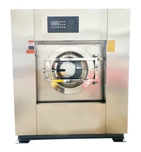 Small-sized 20 kg fire-fighting overalls washing machine sheets and towels are automatically eluted with stainless steel