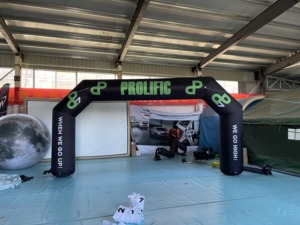 Arco Inflable Hermético de PVC Reforzado para Línea de Salida y Meta, Inflables Publicitarios con Bomba de Aire Eléctrica - Product Image 2