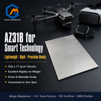 Tôle en alliage de magnésium Maige AZ31B légère, 0,3-10 mm, faible densité 1,77 g/cm³, pour l'électronique 3C (ordinateurs portables, téléphones), vente en gros pour usines