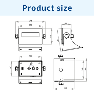 Indicateur de poids numérique Dini Argeo DGT20 - Product Image 3