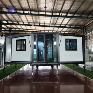 บ้านภาชนะประกอบ20FT แบบโมดูลาร์3ห้องนอนคุณสมบัติพับได้สำหรับบ้านสำนักงานโรงแรมวิลล่า - Product Image 1