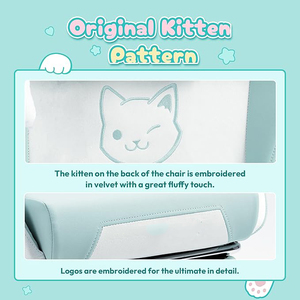 <span class=keywords><strong>Dowinx</strong></span> <span class=keywords><strong>Chaise</strong></span> de jeu mignonne avec oreilles de chat et massage Support lombaire <span class=keywords><strong>Chaise</strong></span> de jeu ergonomique confortable et inclinable Échantillons gratuits - Product Image 4