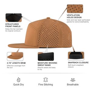 Sombreros Snapback sólidos para exteriores de malla personalizables, modernos y duraderos, directo de fábrica - Product Image 3