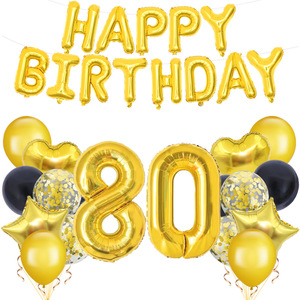 Youlun 18/21/30/40/50/60/70/80/90e décor de fête d'anniversaire ensemble de ballons en feuille de Latex pour la décoration de fête d'anniversaire fournitures de fête - Product Image 3