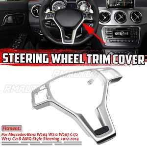Cubierta Decorativa para el Marco del Volante para Mercedes Benz Clase C E CLA W204 W212 W117 C172 C218 2012-2014, Estilo AMG - Product Image 1