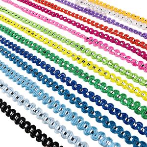 Goedkope Groothandel 8Mm 140M Bulk Kant Stof Diy U-Vorm Rand Trimmen Lint Gevlochten Podiumkleding Kantwerk Voor Kostuum - Product Image 1