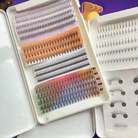 Support de cils organisateur boîte de rangement pour Extension de cils plateau de cils personnalisé vente en gros tuile de cils rose palette acrylique avec couvercle