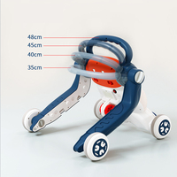 Marche-bébé 3 en 1, transformable en chaise et en chariot d'activités, anti-basculement, avec plusieurs modes détachables pour nourrissons et tout-petits